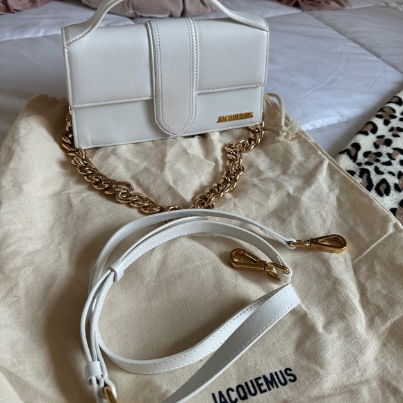 Jacquemus ‘Le Grand Bambino’ Bag - White - With Dust Bag + Extra Gold Strap - Picture 3 of 6